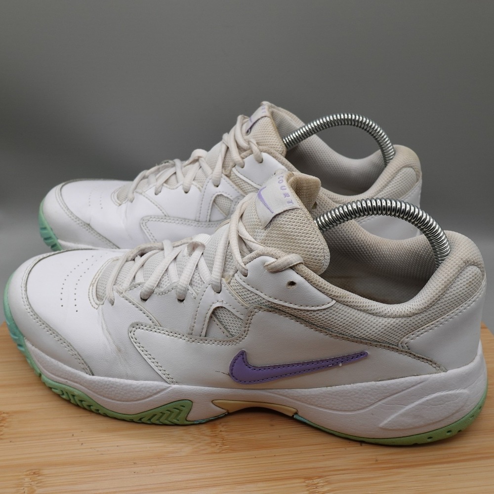 Nike Shoes Womens 11 Court Lite 2 Tennis White Purple Teal AR8838-124 Flaws